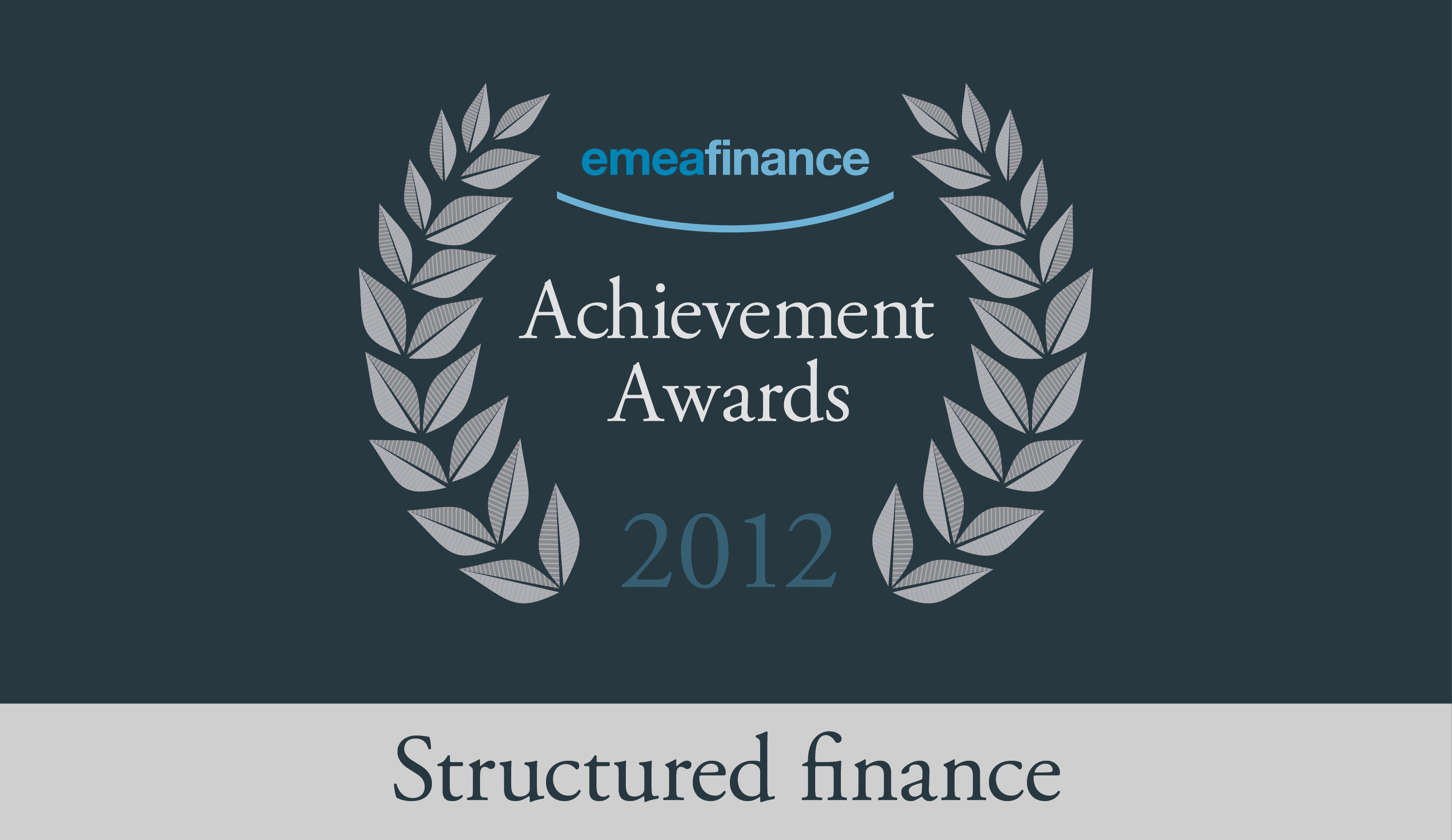 Achievement Awards 2012: Structured finance